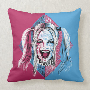 Suicide Squad   Harley Laugh Throw Pillow
