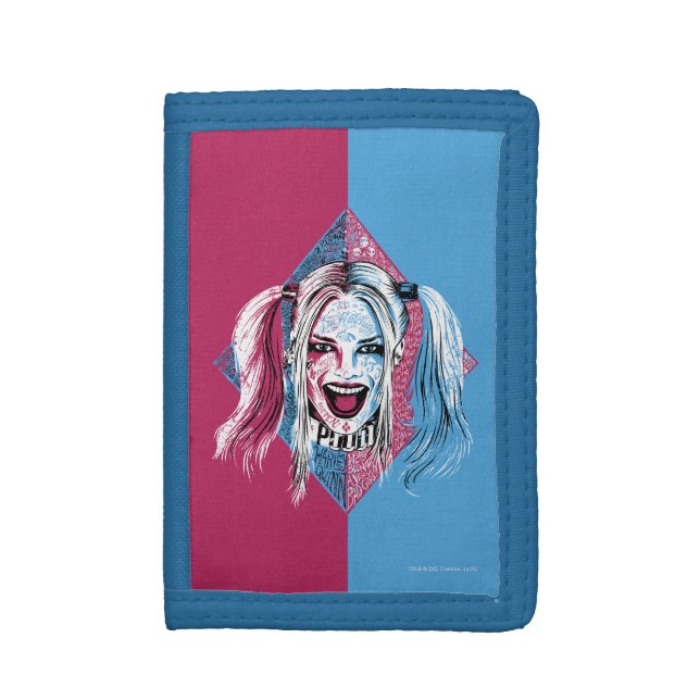 Suicide Squad | Harley Laugh Tri-fold Wallet (Front Vertical)