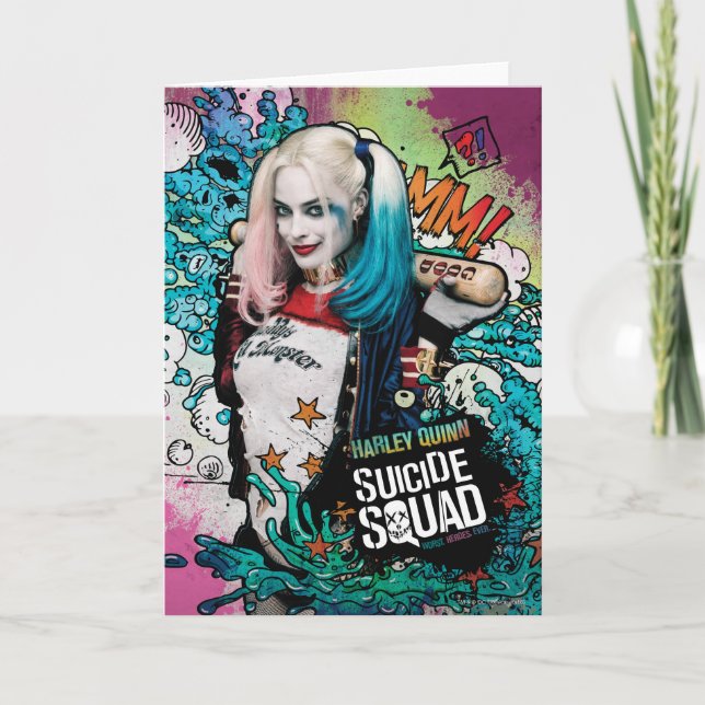 Suicide Squad | Harley Quinn Character Graffiti Card (Front)