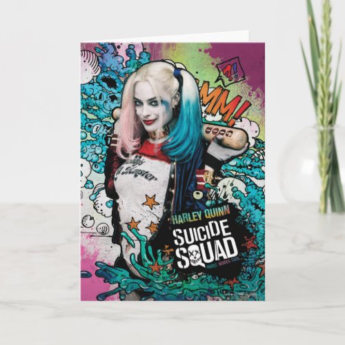 Suicide Squad  Harley Quinn Character Graffiti Card