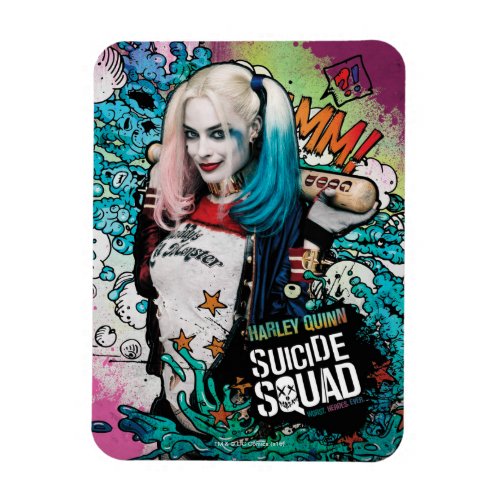 Suicide Squad  Harley Quinn Character Graffiti Magnet