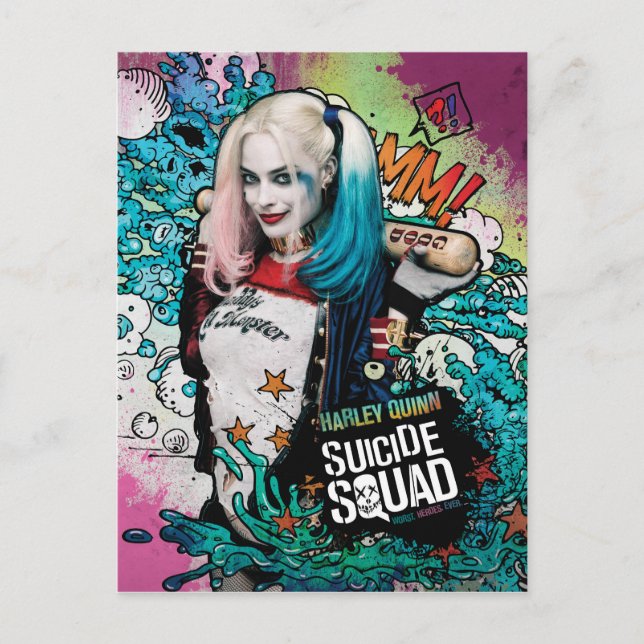 Suicide Squad | Harley Quinn Character Graffiti Postcard (Front)