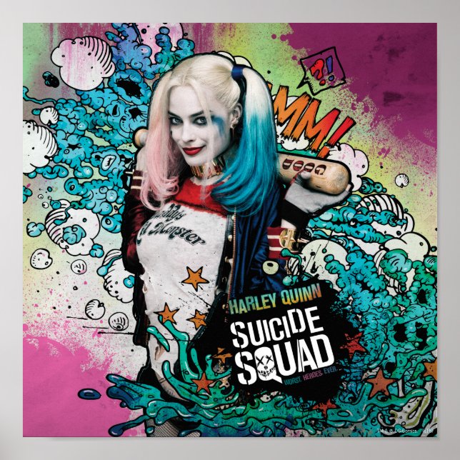 Suicide Squad | Harley Quinn Character Graffiti Poster (Front)