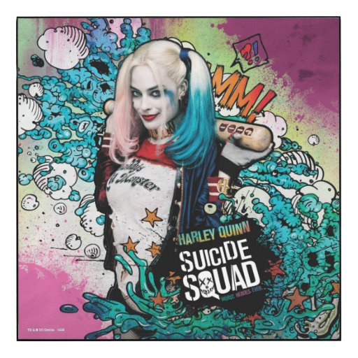 Suicide Squad | Harley Quinn Character Graffiti Wood Wall Art | Zazzle