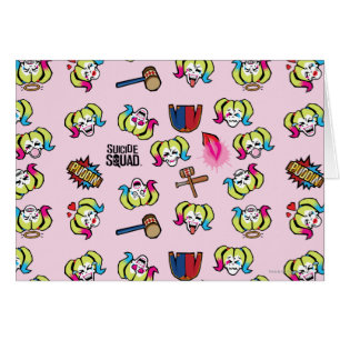 Suicide Squad Harley Quinn Emoji Pattern