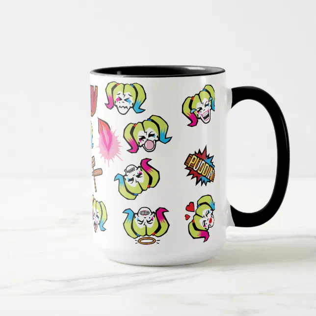 Suicide Squad | Harley Quinn Emoji Pattern Mug | Zazzle