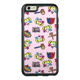 Suicide Squad   Harley Quinn Emoji Pattern OtterBox iPhone 6/6s Plus Case