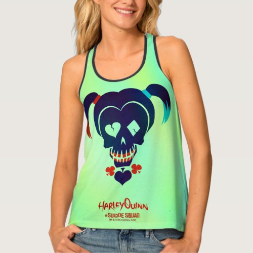 Suicide Squad  Harley Quinn Head Icon 2 Tank Top