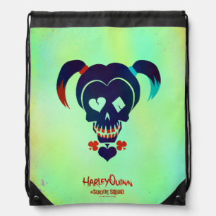 Suicide Squad   Harley Quinn Head Icon Drawstring Bag
