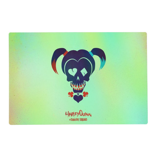 Suicide Squad | Harley Quinn Head Icon Placemat (Front)