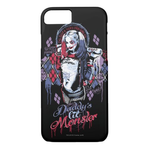 Suicide Squad  Harley Quinn Inked Graffiti iPhone 87 Case