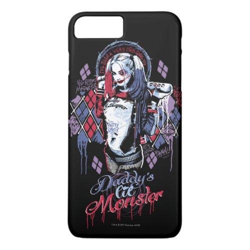 Suicide Squad  Harley Quinn Inked Graffiti iPhone 8 Plus7 Plus Case