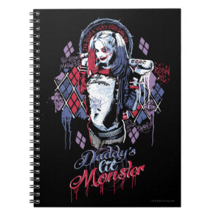 Suicide Squad Harley Quinn Inked Graffiti Notebook