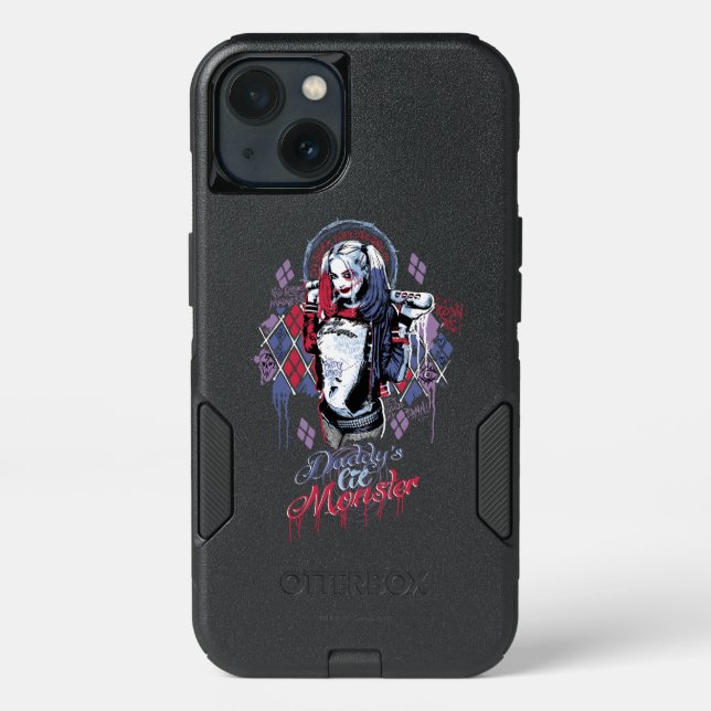 Suicide Squad | Harley Quinn Inked Graffiti Otterbox iPhone Case (Back)