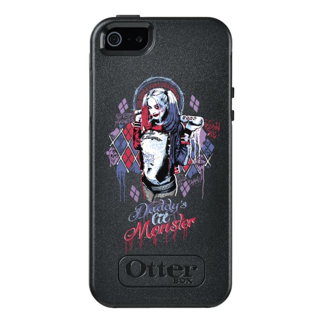 Suicide Squad | Harley Quinn Inked Graffiti Otterbox iPhone Case (Back)