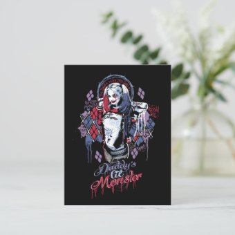 Suicide Squad | Harley Quinn Inked Graffiti Postcard | Zazzle