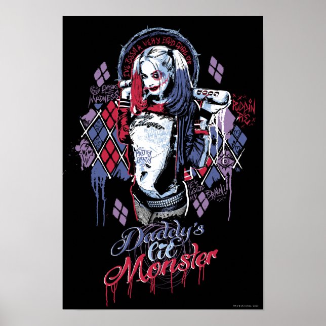 Suicide Squad | Harley Quinn Inked Graffiti Poster (Front)
