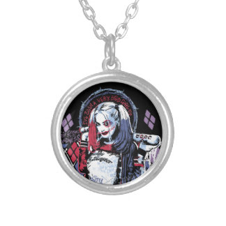 Suicide Squad | Harley Quinn Inked Graffiti Silver Plated Necklace