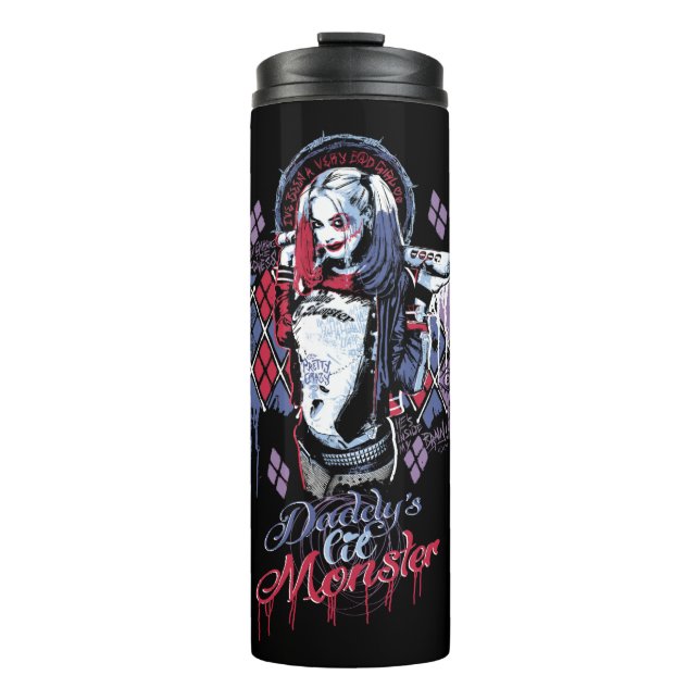 Suicide Squad | Harley Quinn Inked Graffiti Thermal Tumbler (Front)