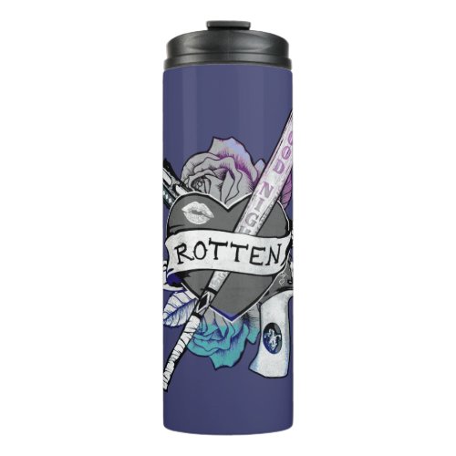 Suicide Squad  Harley Quinn Rotten Tattoo Art Thermal Tumbler