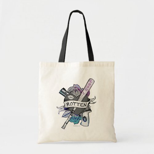 Suicide Squad  Harley Quinn Rotten Tattoo Art Tote Bag