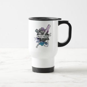 Suicide Squad Harley Quinn "Rotten" Tattoo Art Travel Mug