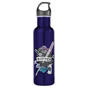Suicide Squad Harley Quinn "Rotten" Tattoo Art Water Bottle