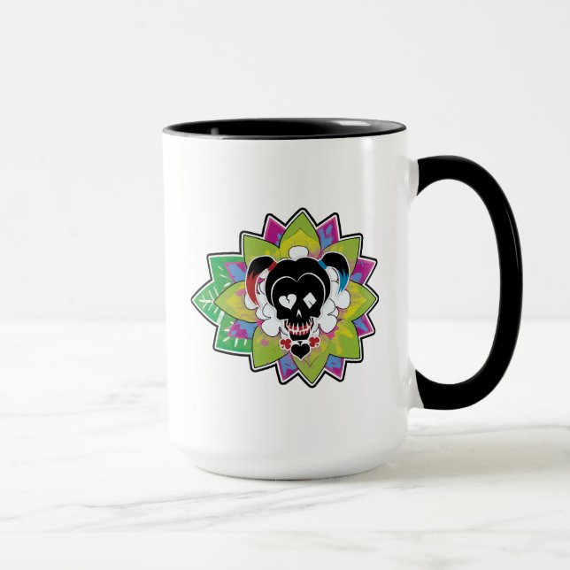 Suicide Squad | Harley Quinn Skull Tattoo Art Mug (Right)