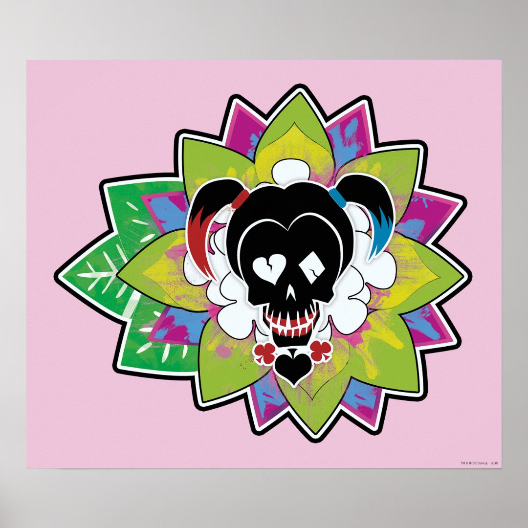 GB Eye Ltd Portachiavi Ufficiale Suicide Squad – Harley Quinn Teschio, In Gomma Con Anello Metallico, Collezionismo