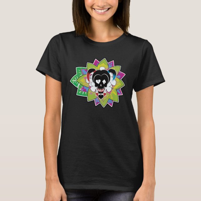 Suicide Squad | Harley Quinn Skull Tattoo Art T-Shirt (Front)