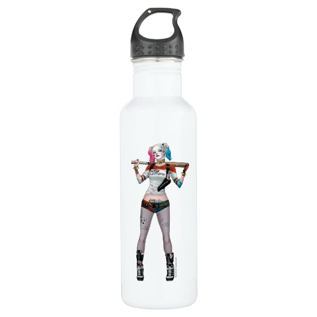 Suicide Squad | Harley Quinn Stainless Steel Water Bottle (Front)