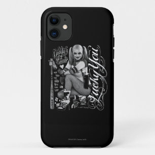 Suicide Squad   Harley Quinn Typography Photo iPhone 11 Case
