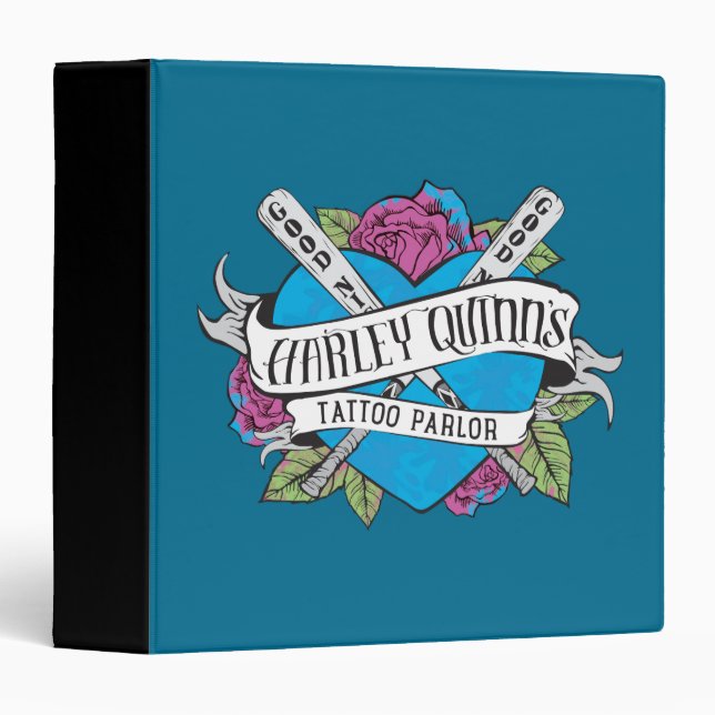 Suicide Squad | Harley Quinn's Tattoo Parlor Heart Binder (Front/Spine)