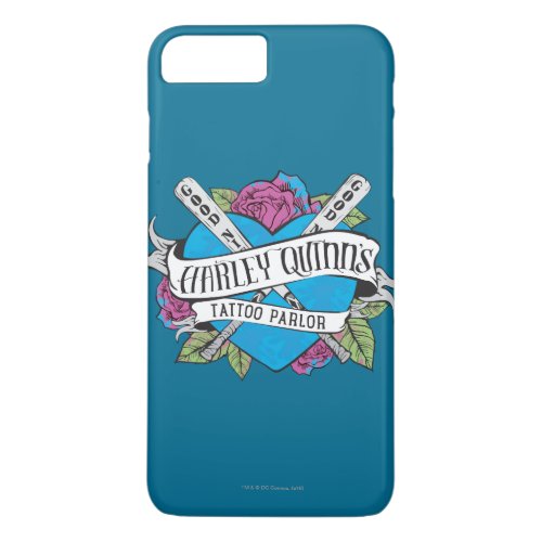 Suicide Squad  Harley Quinns Tattoo Parlor Heart iPhone 8 Plus7 Plus Case