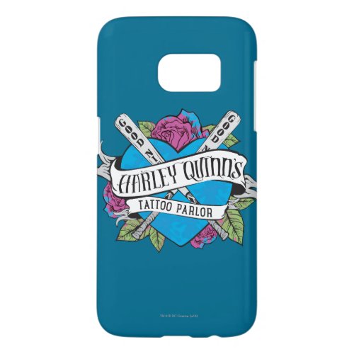 Suicide Squad  Harley Quinns Tattoo Parlor Heart Samsung Galaxy S7 Case
