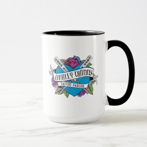 Suicide Squad  Harley Quinns Tattoo Parlor Heart Mug