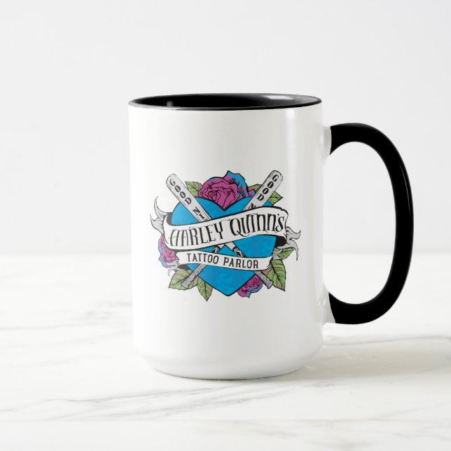 Suicide Squad | Harley Quinn's Tattoo Parlor Heart Mug (Right)