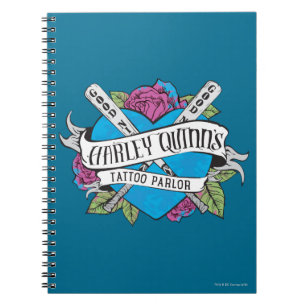 Suicide Squad Harley Quinn's Tattoo Parlor Heart Notebook