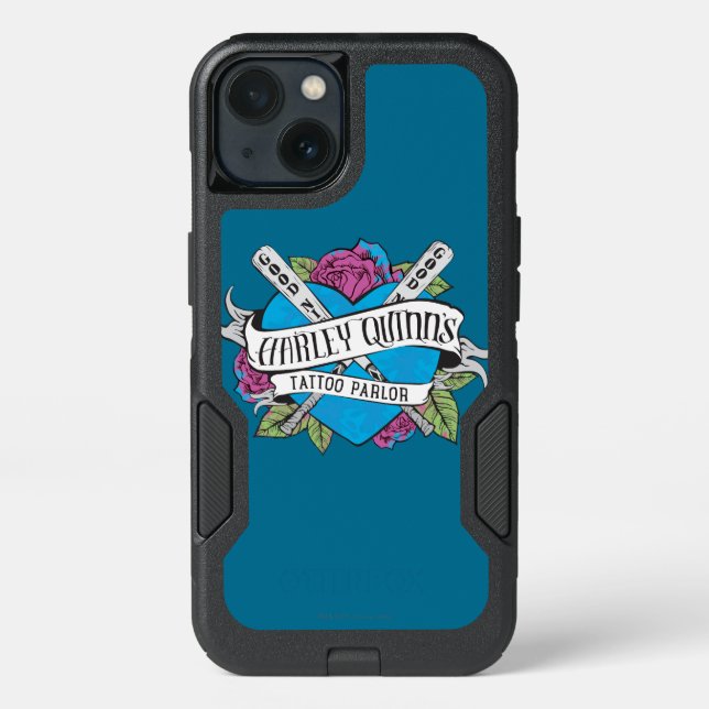 Suicide Squad | Harley Quinn's Tattoo Parlor Heart Otterbox iPhone Case (Back)