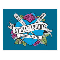 Suicide Squad | Harley Quinn's Tattoo Parlor Heart Postcard