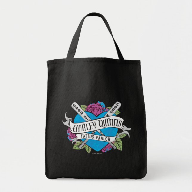 Suicide Squad | Harley Quinn's Tattoo Parlor Heart Tote Bag (Front)