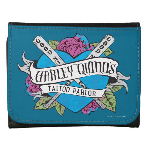 Suicide Squad  Harley Quinns Tattoo Parlor Heart Wallet