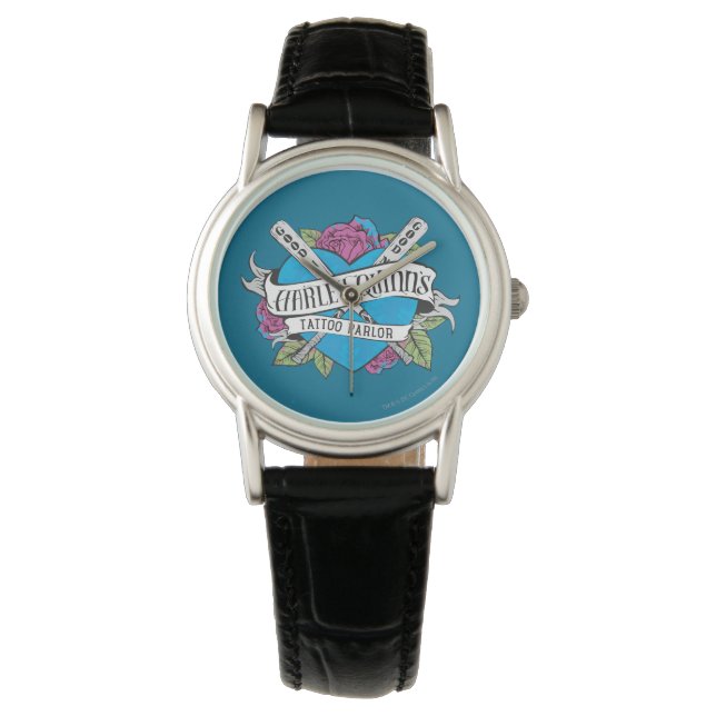 Suicide Squad | Harley Quinn's Tattoo Parlor Heart Watch (Front)