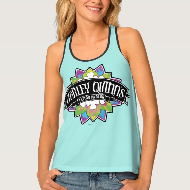Suicide Squad | Harley Quinn's Tattoo Parlor Lotus Tank Top (Front)