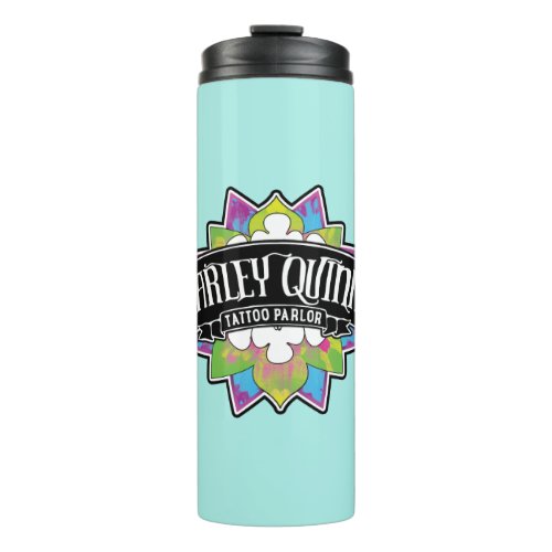 Suicide Squad  Harley Quinns Tattoo Parlor Lotus Thermal Tumbler