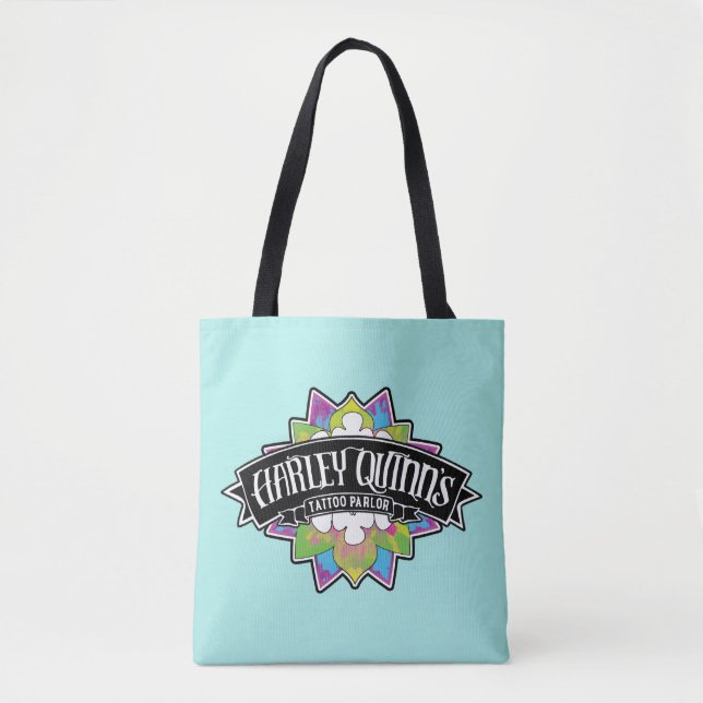 Suicide Squad | Harley Quinn's Tattoo Parlor Lotus Tote Bag (Front)