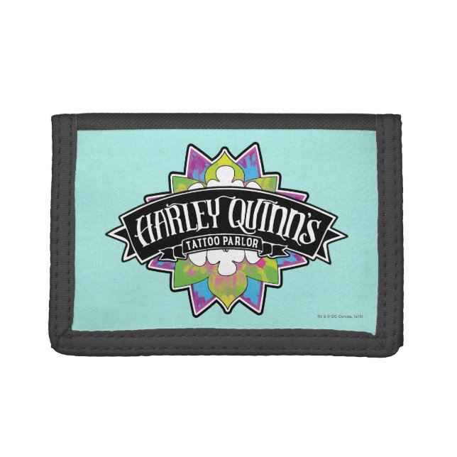 Suicide Squad | Harley Quinn's Tattoo Parlor Lotus Tri-fold Wallet (Front)