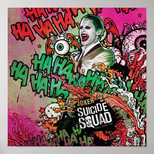 Suicide Squad  Joker Character Graffiti Poster