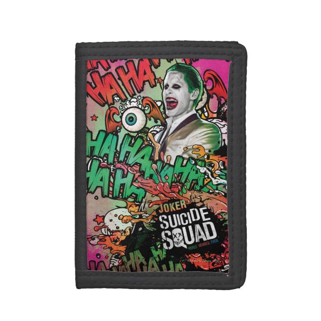 Suicide Squad | Joker Character Graffiti Trifold Wallet (Front Vertical)