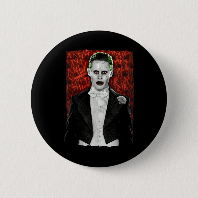 Suicide Squad Joker Dressed To Kill  Button (Front)